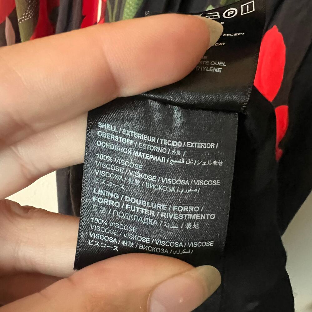 Farm Rio Anthropologie Multicolor Long Sleeve Floral Maxi Dress - Picture 6 of 6